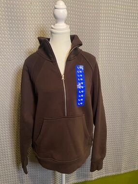 Danskin Brown Zip-Front Sweatshirt